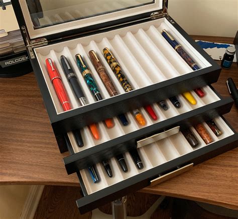 metal pen box|boxes for pens and markers.